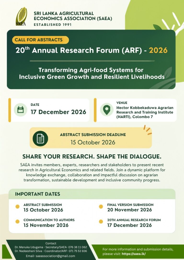 20th Annual Research Forum(ARF) – 2026